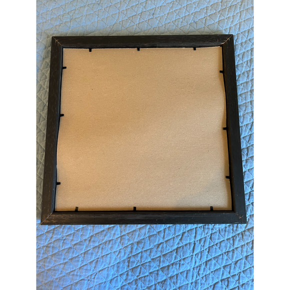 Vintage Swedish Cross-Stitch Wall Hanging Horses Handmade Framed 13"x14" - Picture 7 of 7